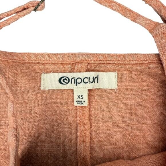 NWT RIP CURL Classic Surf Button Through Dress Size Large Light Coral Size XS - Picture 7 of 9